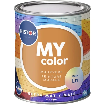 Afbeelding van Histor MY color Muurverf Extra Mat 1 liter Mengbaar