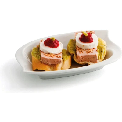 Afbeelding van Schotel Quid Gastro Fun Klein Wit Keramisch 15,5 x 10 cm (12 Stuks) (Pack 12x)