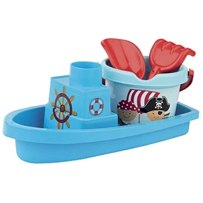 Afbeelding van Androni boot met emmerset Piraat Blauw