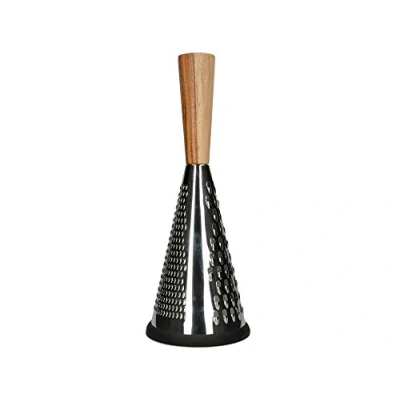 Afbeelding van Gourmet Cheese Creative Tops Grote conische kaasrasp in vintage stijl met houten handvat, 13 x 33 cm (5 5 inch)
