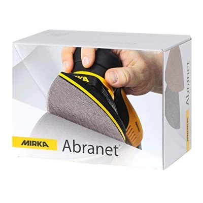 Afbeelding van Mirka Abranet net delta schuurschijven voor driehoekschuurmachines 100x152x152 mm klittenband / korrel P100 50 st het schuren van hout, plamuur, lak, kunststof 5421905010
