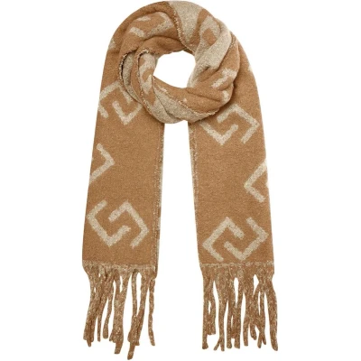 Afbeelding van Yehwang Wintersjaal Camel Franjes