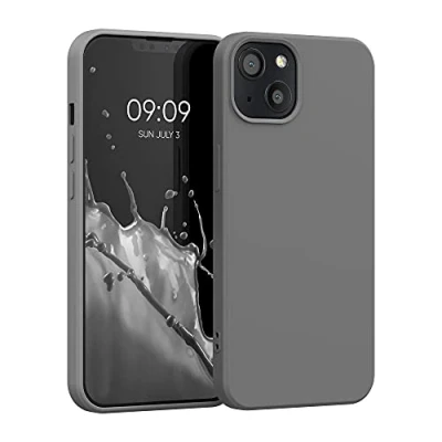 Afbeelding van kwmobile telefoonhoesje geschikt voor Apple iPhone 13 Hoesje smartphone Back cover in steengrijs