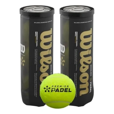 Afbeelding van Padel Bal Wilson Premium 3 Bi Pack Yellow (2 x Tin)