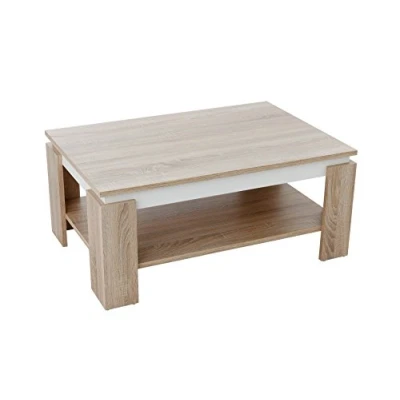 Afbeelding van HELA Salontafel TIM met plank, vierkant of rechthoekig
