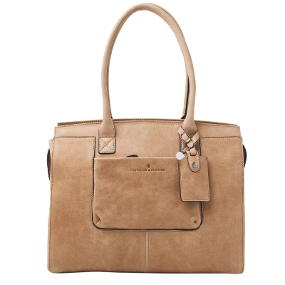 Afbeelding van Castelijn &amp; Beerens Carisma Laptoptas 15,6&quot; + Tablet RFID beige