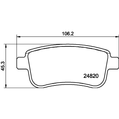 Afbeelding van Remblokkenset, schijfrem HELLA PAGID 8DB 355 025 421