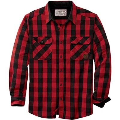 Afbeelding van Legendary Whitetails heren Tough as Buck zwaargewicht flanellen overhemd button down