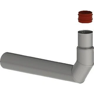 Afbeelding van Burgerhout Steunbocht Rvs 80 60 87 Fixed flex