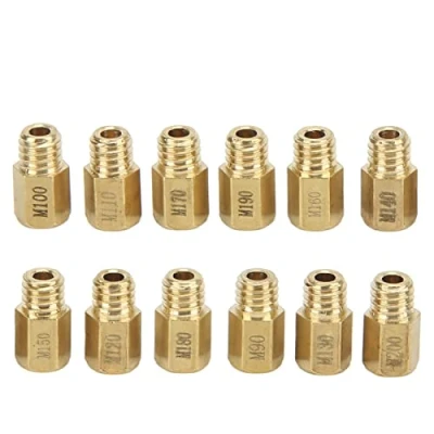 Afbeelding van Entatial carburateur hoofdsproeierset, 12 stuks metalen hoofdsproeiers carb sproeiers 90 200, voor Mikuni VM TM TMX