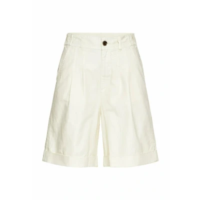Afbeelding van camel active Short van linnenmix Maat womenswear 26IN Wit