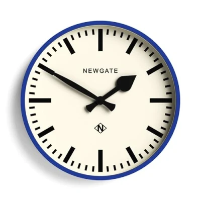 Afbeelding van Newgate Number Three Railway Wandklok Kobalt blauw