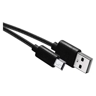 Afbeelding van EMOS USB kabel 2.0, A naar mini B stekker, 2 A, oplaadkabel van meter, voor PS3, PS2 controller