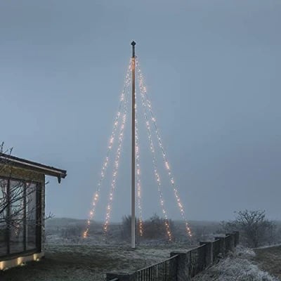 Afbeelding van Vlaggenmast kerstboom 5 x meter Konstsmide (500 LEDs, Buiten)