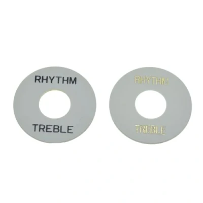 Afbeelding van KAISH Wit met gouden en zwarte letters LP tuimelschakelaar wasmachine ritme Treble Ring voor Les Paul