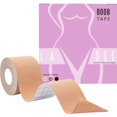 Afbeelding van Boob tape Plak bh boobtape 5 meter kleur Sandy borst