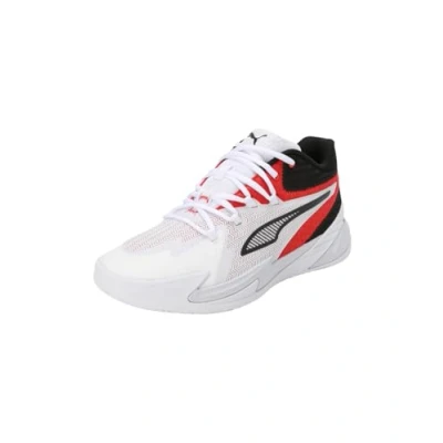 Afbeelding van Puma Dagger Basketbalschoenen, Heren, Maat: 44.5, Red/black Textiel/ synthetisch