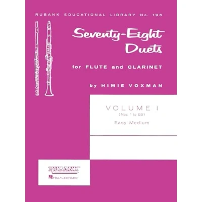 Afbeelding van 78 Duets for Flute and Clarinet: Volume 1 Easy to Medium (No. 55): 196