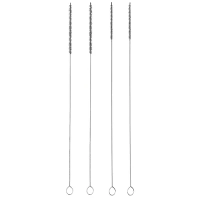 Afbeelding van fancility® 4 XXL reinigingsborstels 3 mm en 7 Ø voor melkleidingen van koffiemachines zoals Miele Jura Siemens Krups Saeco Melitta Bosch Nivona zetgroep koffieuitloop melkslangborstel (32 cm)