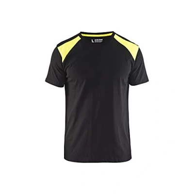 Afbeelding van Werkshirt Blåkläder 3379 Bi Colour Zwart/Geel maat XXL