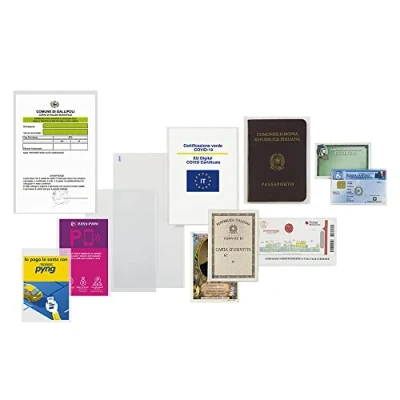 Afbeelding van Favorit 400102316 envelop A U met opening boven, 5,4 x 8,5 cm, transparant, 100 stuks