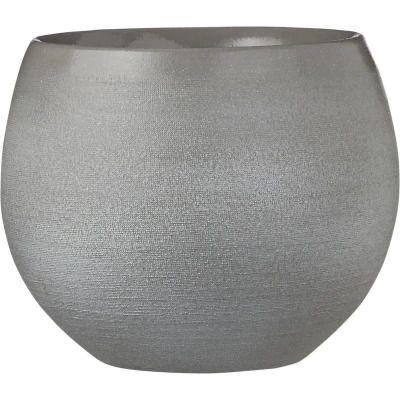 Afbeelding van Mica Decorations Bloempot grijs keramiek 18 x 15 cm Plantenpotten