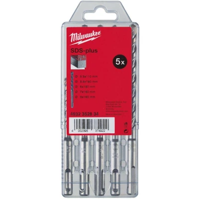 Afbeelding van Sds Plus Borenset M/2 Type 2 (5 Delig) Inhoud: Ø 5.5 X 110 Mm En / 6 7 8 160