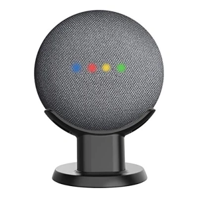 Afbeelding van Cozycase Tafel Standaard Houder Voor Google Nest Mini en Home Antislip Zwart, 1 stuk