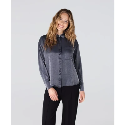 Afbeelding van JANSEN Amsterdam Blouse Lieke Grijs 44