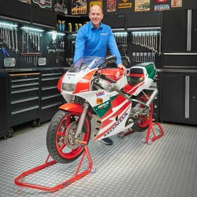 Afbeelding van Datona Paddockstand Set &#039;Bike Line&#039; En &#039;Xtreme&#039; Rood
