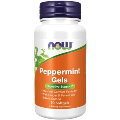 Afbeelding van Now Peppermint Aceite Menta Con Jengibre 90 Perlas