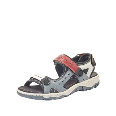 Afbeelding van Rieker Dames 68872 13 open sandalen met sleehak, 13, 36 EU