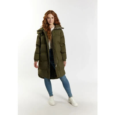 Afbeelding van Dreimaster Maritim Damesjas + Winkeltas Set SCHMUDDELWEDDA L / Militaire Olijf 100% Polyester