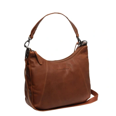 Afbeelding van The Chesterfield Brand Leren Schoudertas Cognac Marle