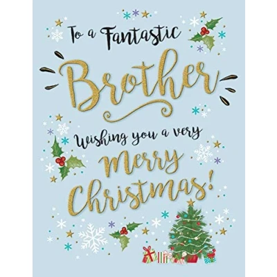 Afbeelding van Piccadilly Greetings Moderne Kerstkaart Brother 8 x 6 inch