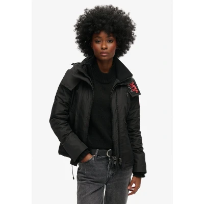 Afbeelding van Superdry Vrouwen Mountain Windbreaker jas met Capuchon Zwart Grootte: 36