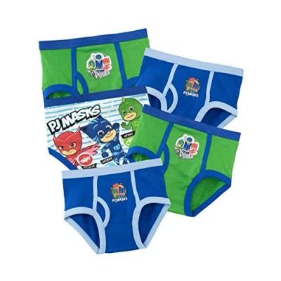 Afbeelding van PJ MASKS Jongens Gekko Owlette Catboy Slips Pack van 5, Meerkleurig, 5 6 jaar
