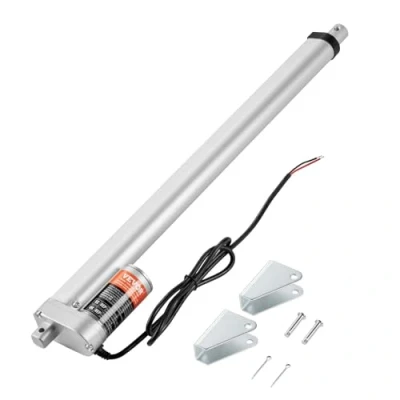 Afbeelding van VEVOR 1500N lineaire actuator, DC 12 V, aandrijving, IP54, elektrische motor, 450 mm, heflengte, geluidsniveau ≤60 dB, deuropener, 5 mm/s, rijsnelheid, techniek,