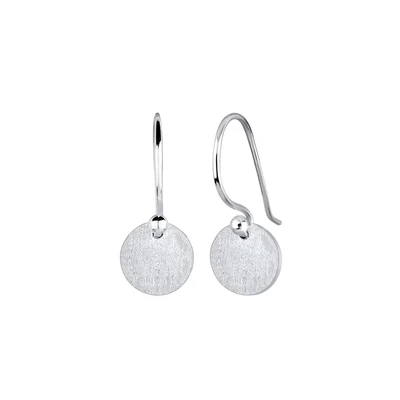 Afbeelding van Elli Basic Design Oorbellen silvercoloured, Dames, Maat: One Size, Silver coloured