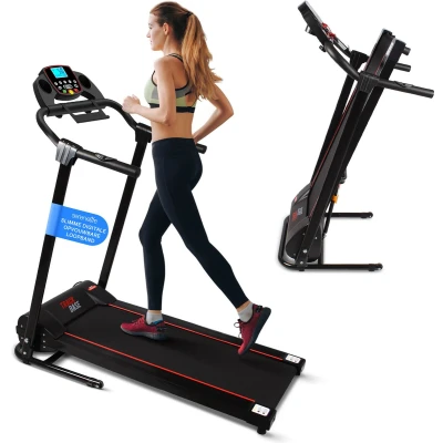 Afbeelding van SereneLife Loopband, Fitness Apparaat voor Indoor Sport, Loopband Inklapbaar, Walking Pad Met LCD Wandelen en Hardlopen, Bluetooth Connectiviteit