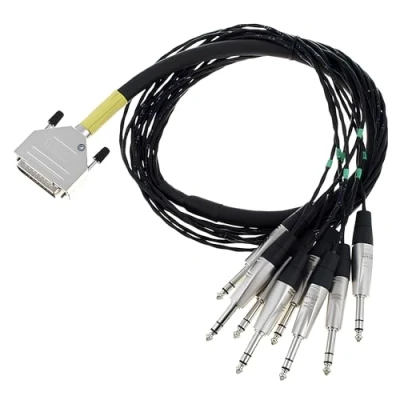 Afbeelding van Cordial Intro multicore D Sub/jack symm 8 voudig, Rean stekker, 1,5m Analoge kabels