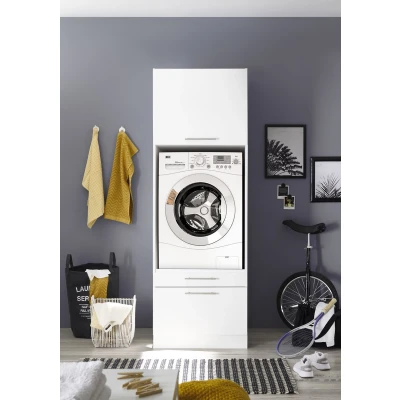 Afbeelding van Wasmachine kast met verhoger ombouw meubel Wit