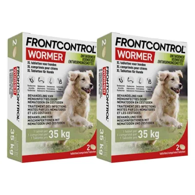 Afbeelding van 2x Frontcontrol Wormer Ontworming tabletten Hond XL 2