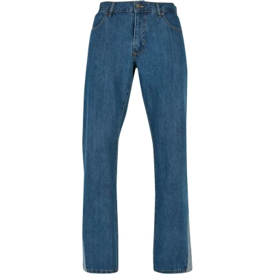Afbeelding van Urban Classics Triangle Bootcut jeans, Heren, Maat: 36x32, Mid indigo washed