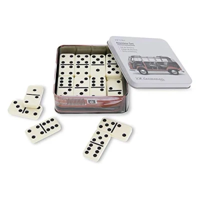 Afbeelding van BRISA VW Collection Volkswagen T1 Bus Transporter Domino Set in Tin Dashboard
