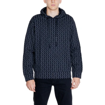 Afbeelding van Armani Exchange heren Hoodie met logoprint in de kleur Zwart, maat: S