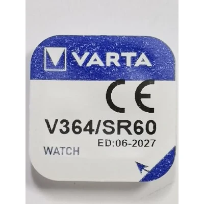 Afbeelding van Varta V 364 zilveroxide knoopcellen (/hoek)