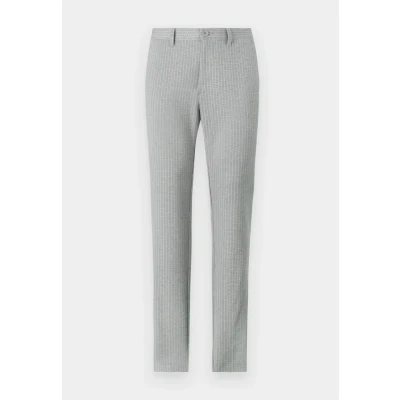 Afbeelding van ONLY &amp; SONS tapered fit broek met krijtstreep ONSMARK light grey melange