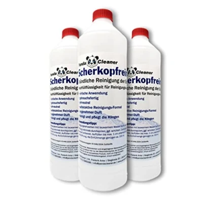 Afbeelding van PandaCleaner Scheerkopreiniger 2.0 3 delige set 3000 ml navulvloeistof voor reinigingspatronen Het voordelige alternatief Geschikt Braun CCR &amp; standaard cartridges