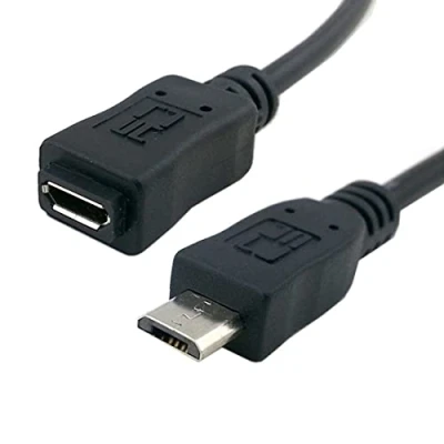 Afbeelding van CY 5ft Volledige Pin Verbonden Micro USB 2.0 Type 5Pin Mannelijk naar Vrouwelijke Kabel voor Tablet &amp; Telefoon MHL OTG Uitbreiding